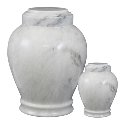Antique White Marble Cremation Urns